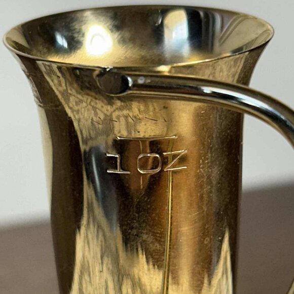 Vintage Napier brass kitty cat 1 oz jigger - Picture 4 of 10